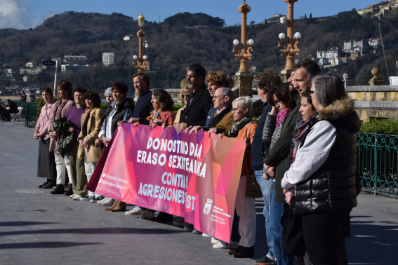 El Ayuntamiento de Donostia convoca una concentración en repulsa de la última agresión sexual