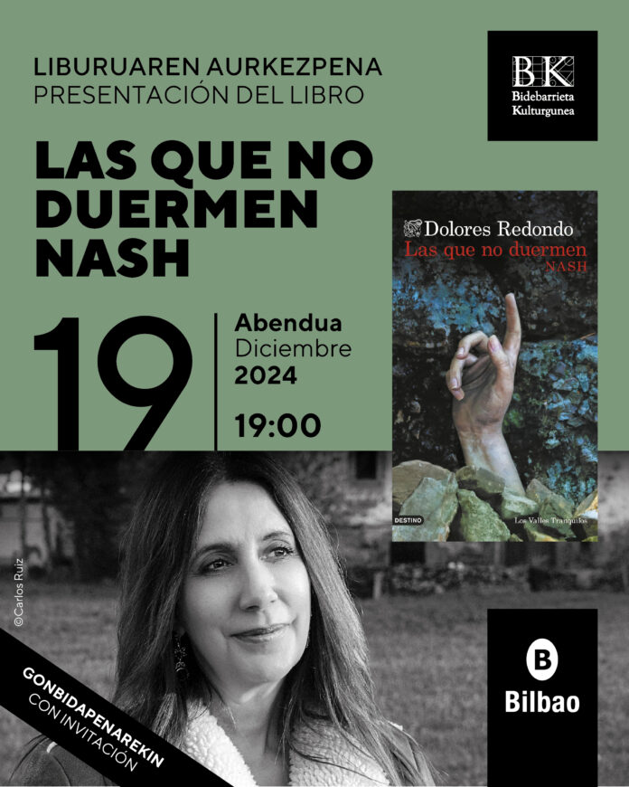 Dolores Redondo idazlearen «Las que no duermen NASH» azken liburuaren aurkezpena