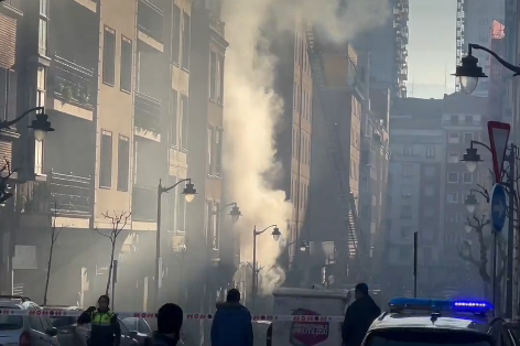 Fallece una mujer en un incendio registrado en la calle Labayru de Bilbao