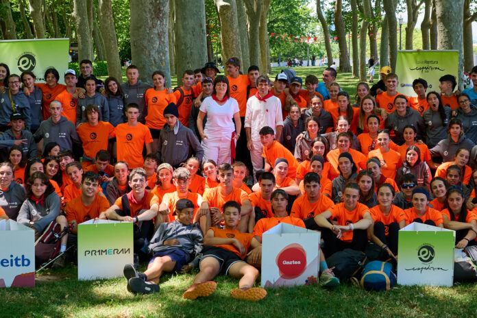 Euskarabenturaren VII. edizioan parte hartzen duten 126 gazte Iruñera iritsi dira