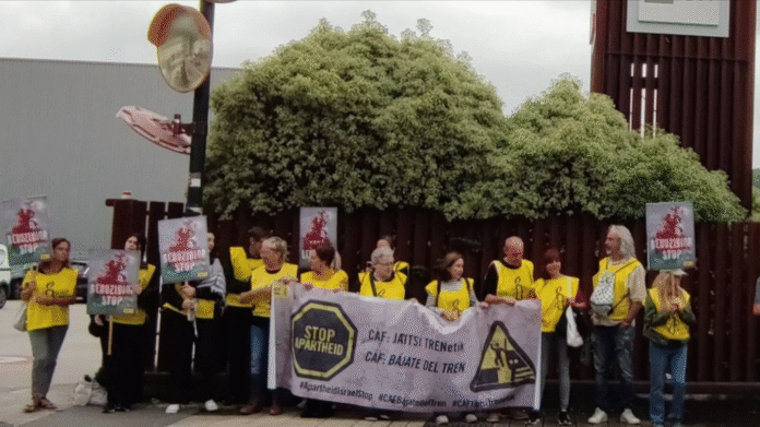 Amnistía Internacional exige a CAF que abandone su proyecto de tren ligero y cualquier licitación impulsada por el Gobierno de Israel