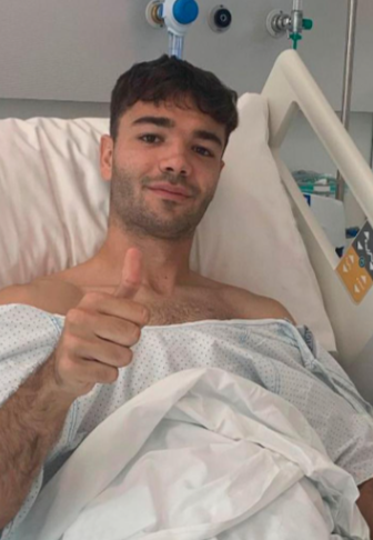 Unai Egiluz, operado con éxito de la rodilla derecha