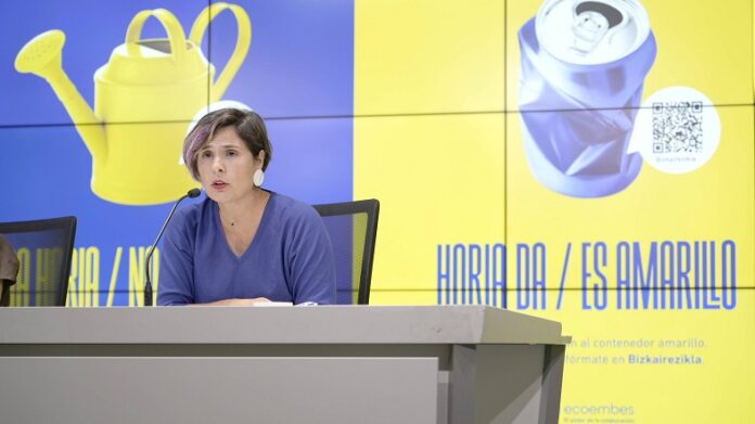 Horia da / Ez da horia kanpainari esker sei bider ontzi gehiago birziklatu dira Bizkaian
