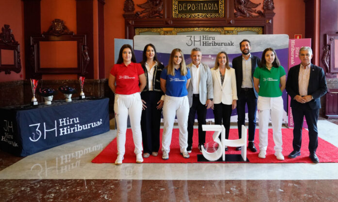 70 pelotaris participarán en el Campeonato de Pelota Femenino Hiru Hiruburuak 2025