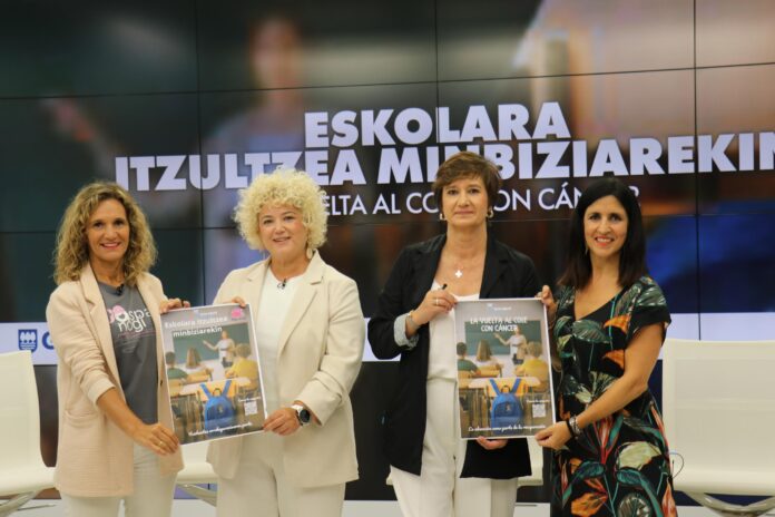 Minbizia duten adingabeen familiek ‘Eskolara itzultzea minbiziarekin ‘kanpaina abiarazi dute, gaixotasunari lotutako hezkuntza oztopo eta erronkei buruz sentsibilizatzeko