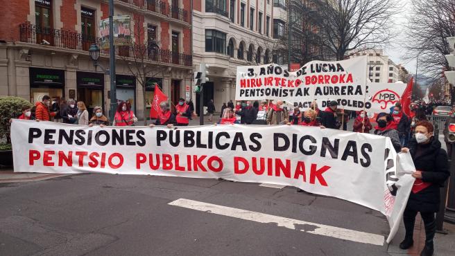 El Movimiento de Pensionistas de Euskal Herria retoma sus concentraciones