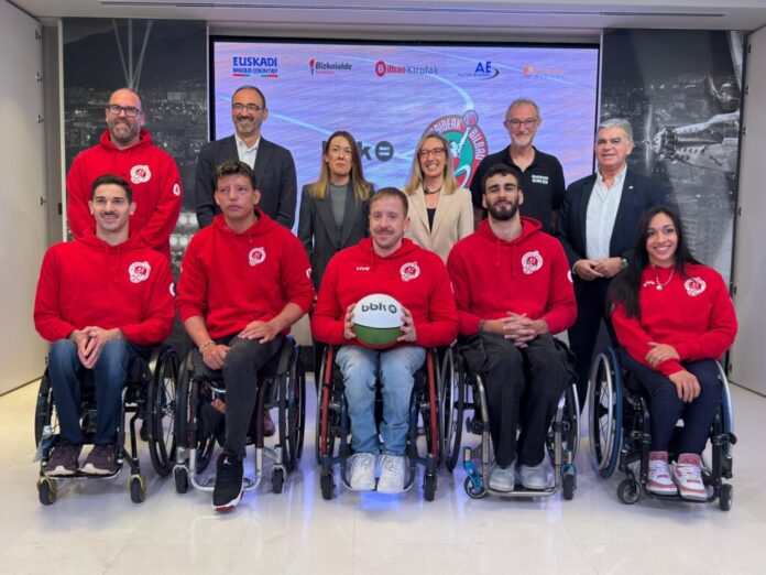 El Ayuntamiento de Bilbao, incondicional del baloncesto en silla de ruedas en una nueva temporada del Club BBK Bidaideak Bilbao BSR