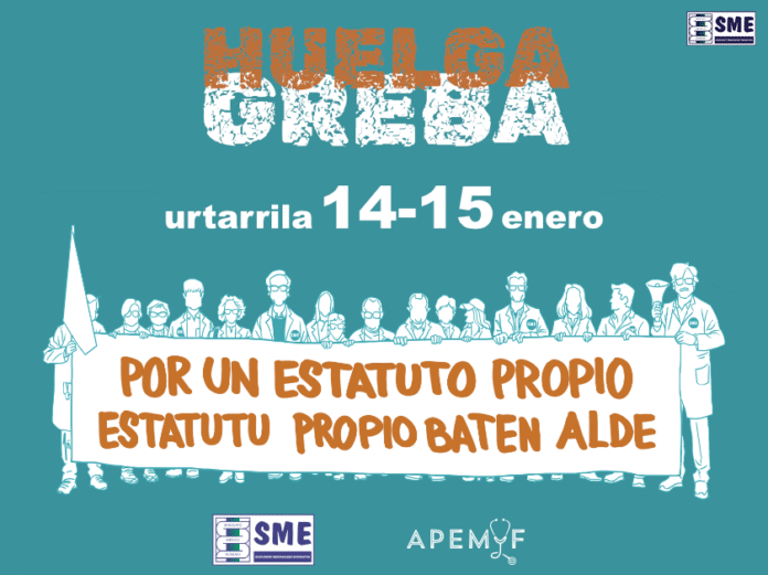 Los médicos de Osakidetza retoman las movilizaciones con dos nuevas jornadas de huelga