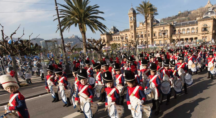 Más de 4.600 niños y niñas participarán en el desfile de la Tamborrada Infantil el Día de San Sebastián