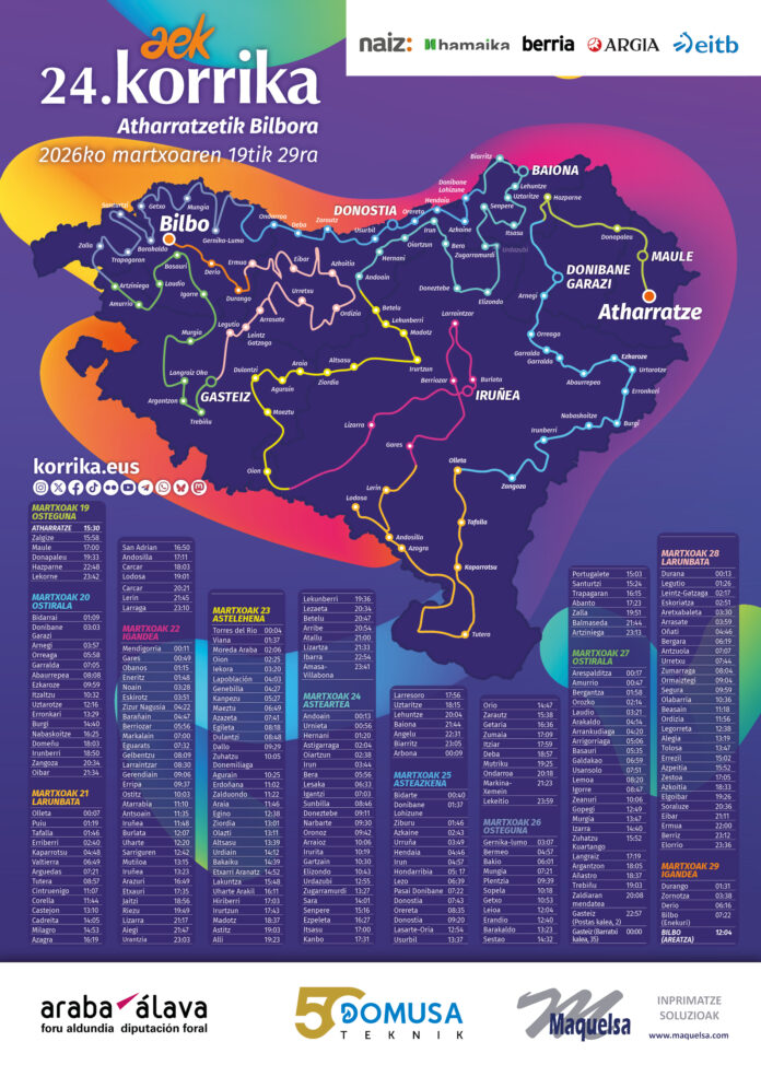 24. KORRIKA tiene como objetivo ser la más participativa de todas