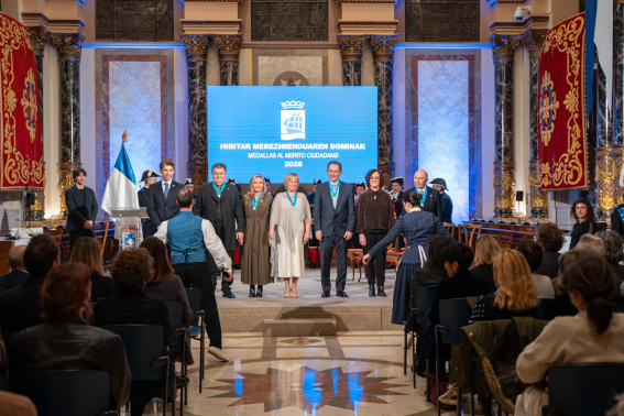 Donostia reconoce a cinco referentes locales con las Medallas al Mérito Ciudadano 2026