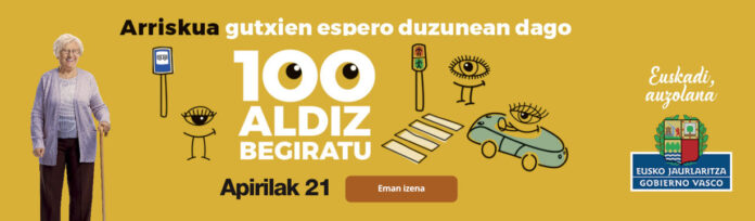 Adinekoen bide-ezbeharrak prebenitzeko “100 aldiz begiratu” ekimena izango da Hondarribian, apirilaren 21ean